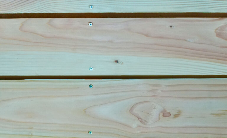 Madera de pino oregón cepillada, detalle